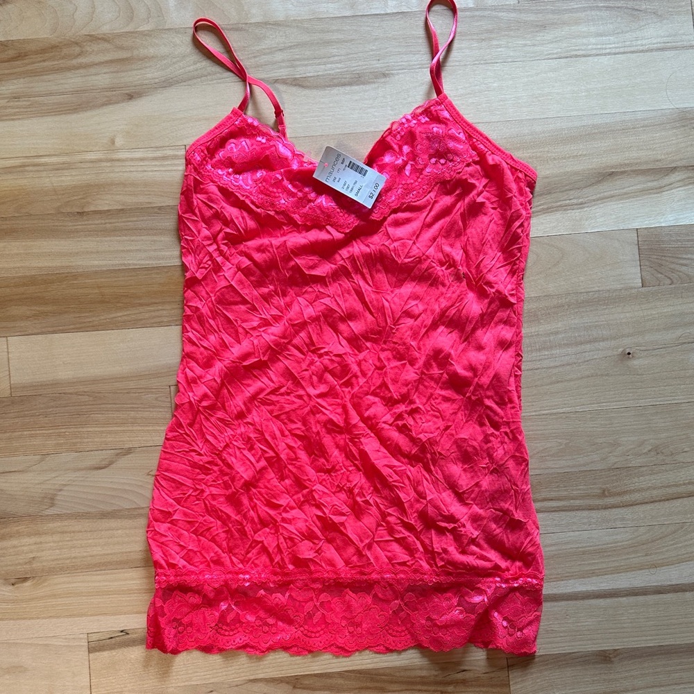 Maurices Hot Pink Lace Camisole